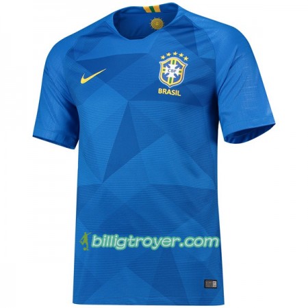 Billige Fotballdrakter Brasil VM 2018 Bortedraktsett Kortermet